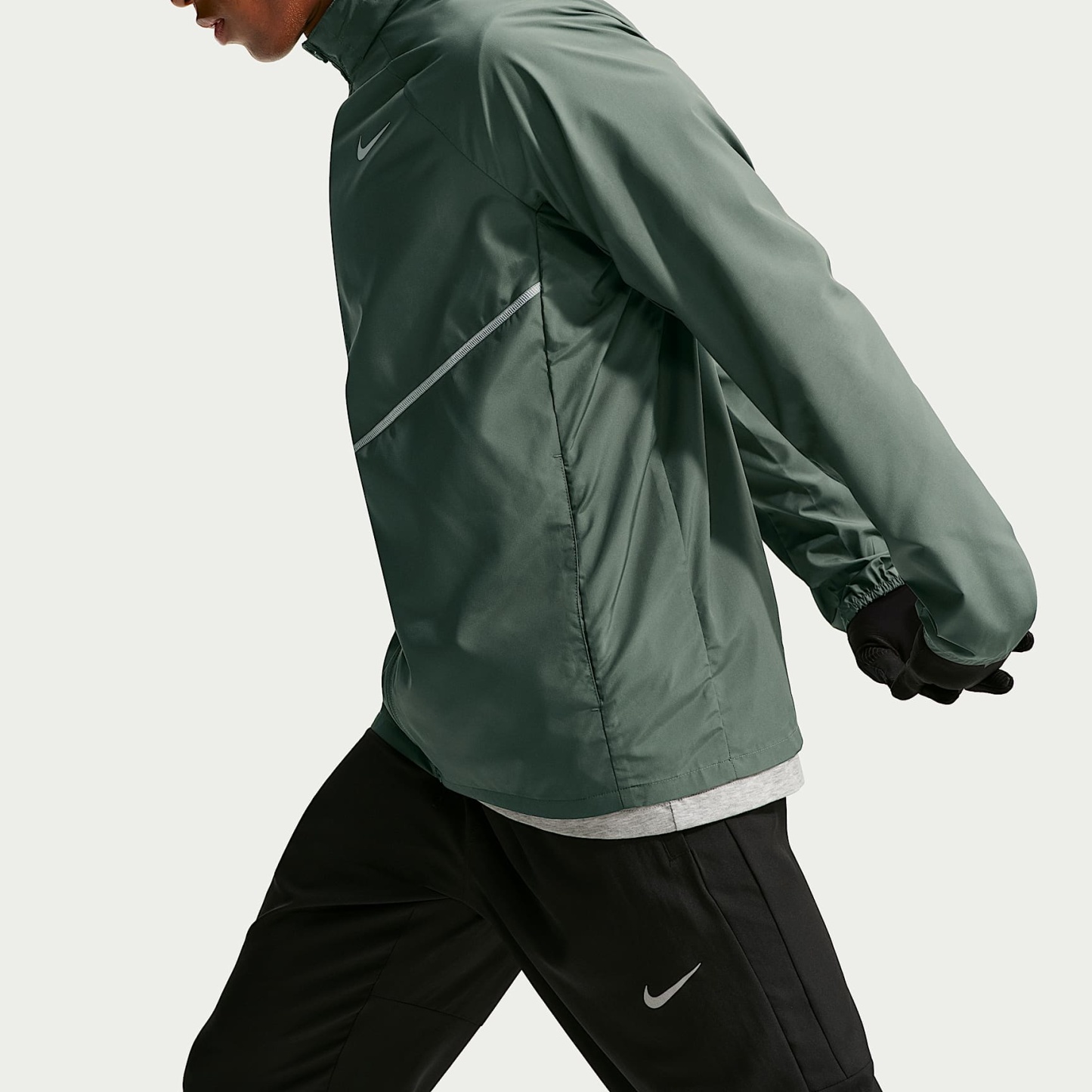 Nike Miler Men's Repel UV Protection Running Jacket – Camo Green/Camo Green