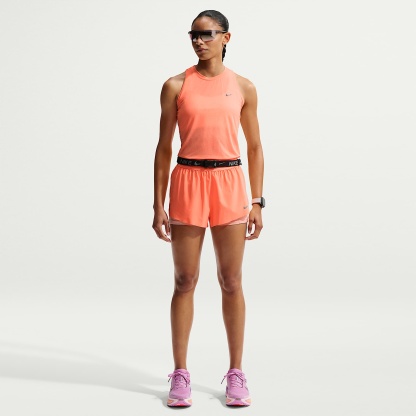 Nike Swift Women's Dri-FIT Mid-Rise 2-in-1 Running Shorts – Orange Pulse/Arctic Orange