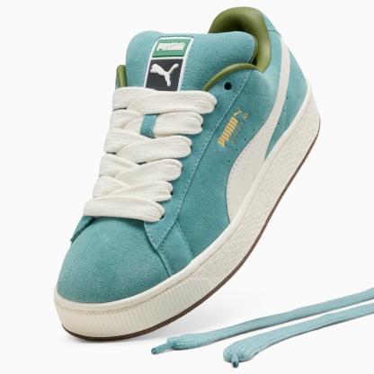 Suede XL Sneakers Unisex – Baltic Sea Blue-Warm White