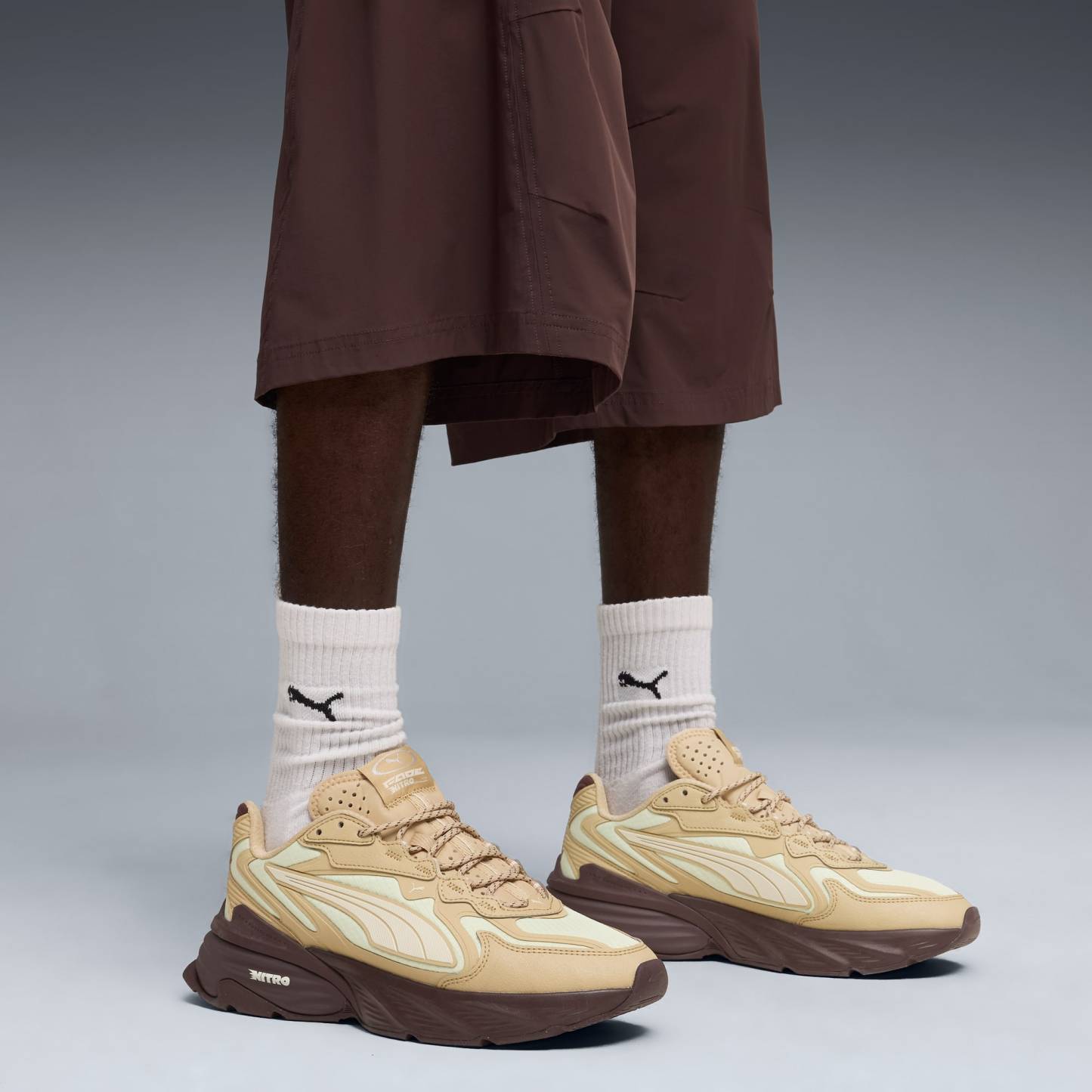 PUMA Fade Ripstop Sneakers Unisex – Sand Dune-Apple Spritz-Chocolate Brown