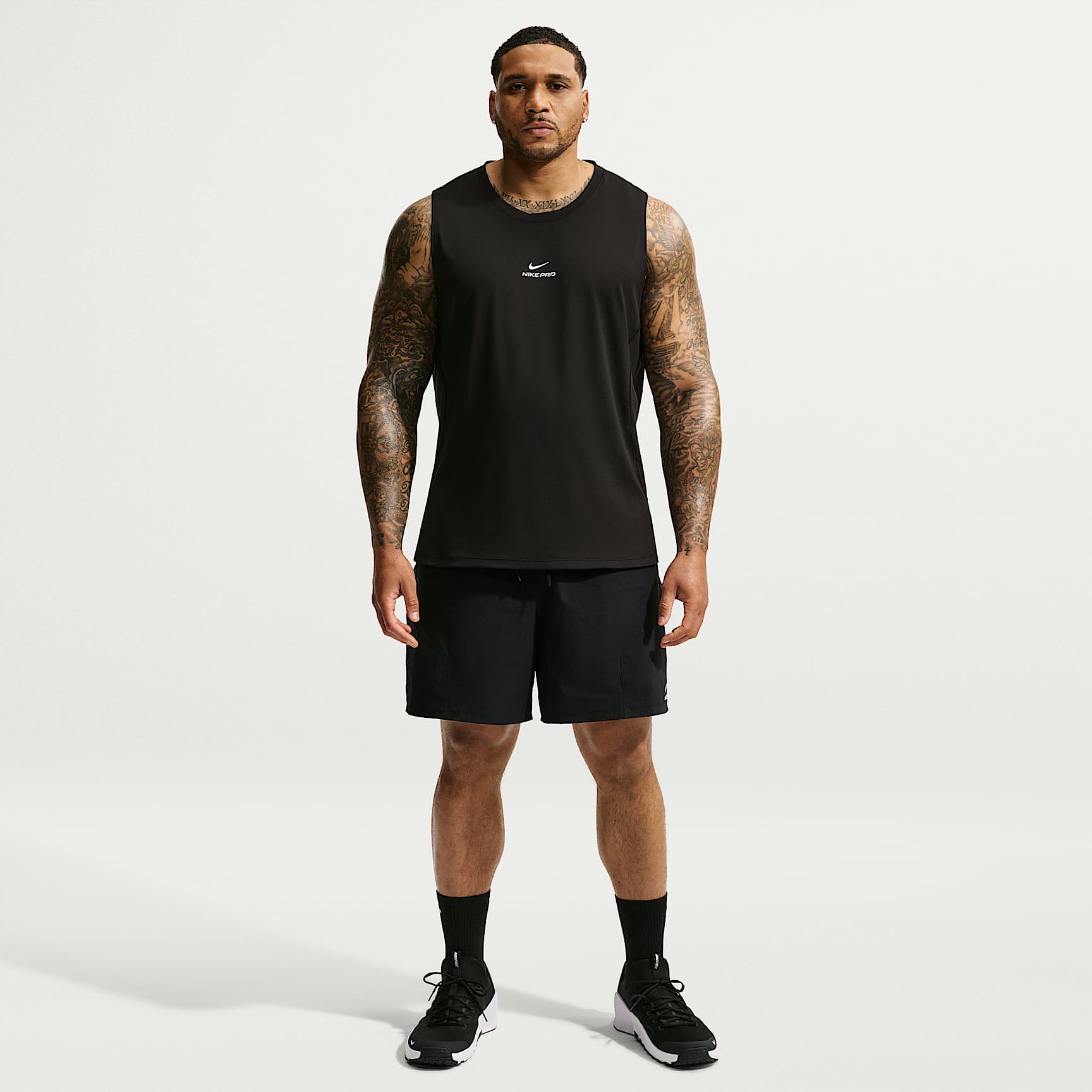 Nike Pro Men's Dri-FIT Training Tank – Black/White