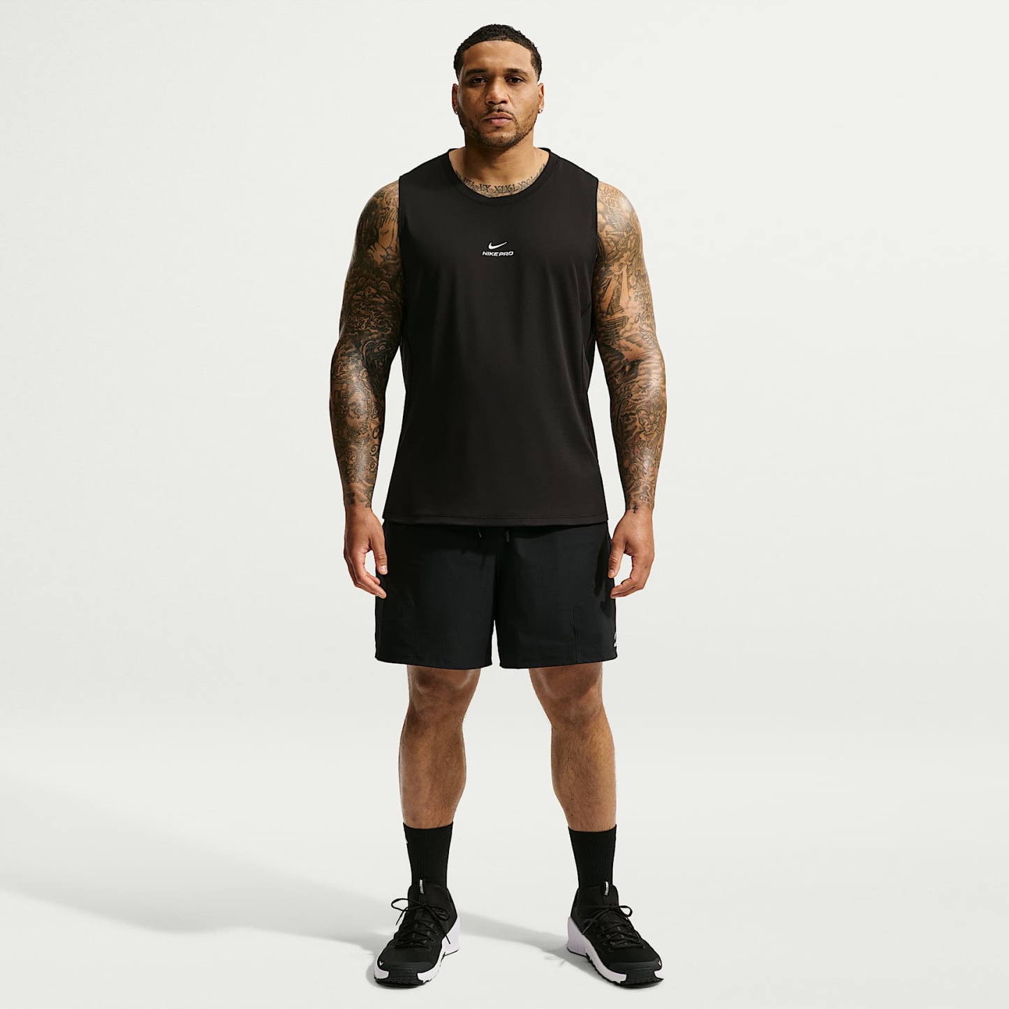 Nike Pro Men's Dri-FIT Training Tank – Black/White