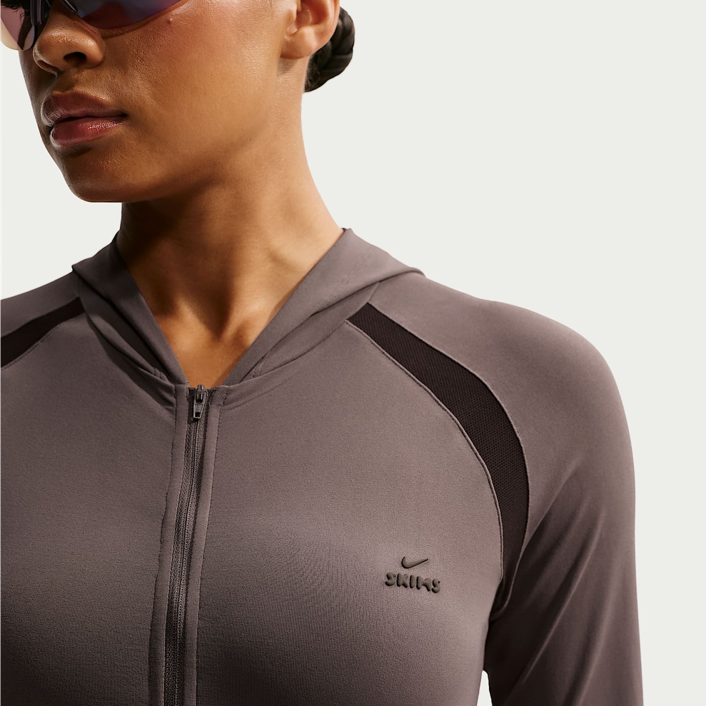 NikeSKIMS Stretch Knit Women's Full-Zip Baby Hoodie – NSKM Resin/NSKM Phoenix/NSKM Resin