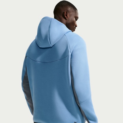 Nike Tech Men's Fleece Windrunner Full-Zip Jacket – Work Blue/Cool Grey/Black