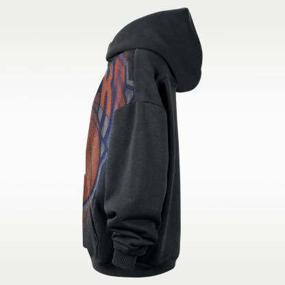 New York Knicks Standard Issue Men's Fleece Basketball Hoodie – Black/White