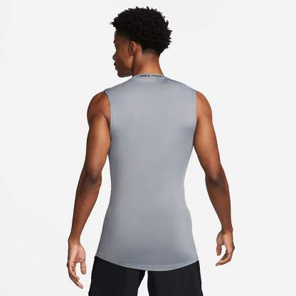 Nike Pro Men's Dri-FIT Tight Sleeveless Fitness Top – Smoke Grey/Black