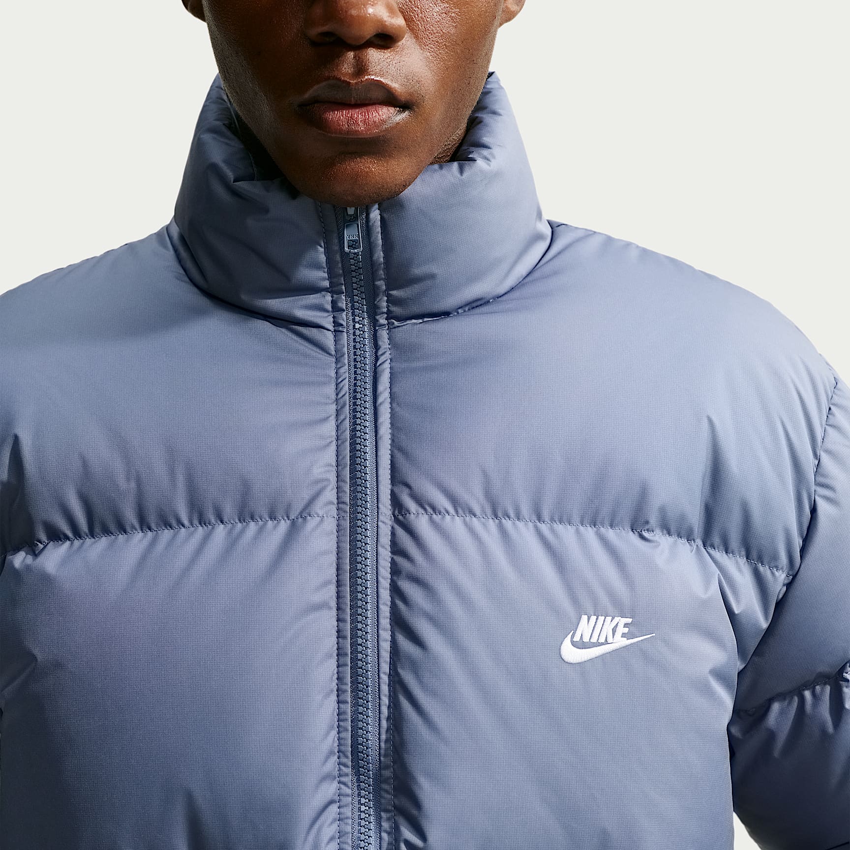 Nike Sportswear Club Men's Therma-FIT Down Puffer Jacket – Diffused Blue/White