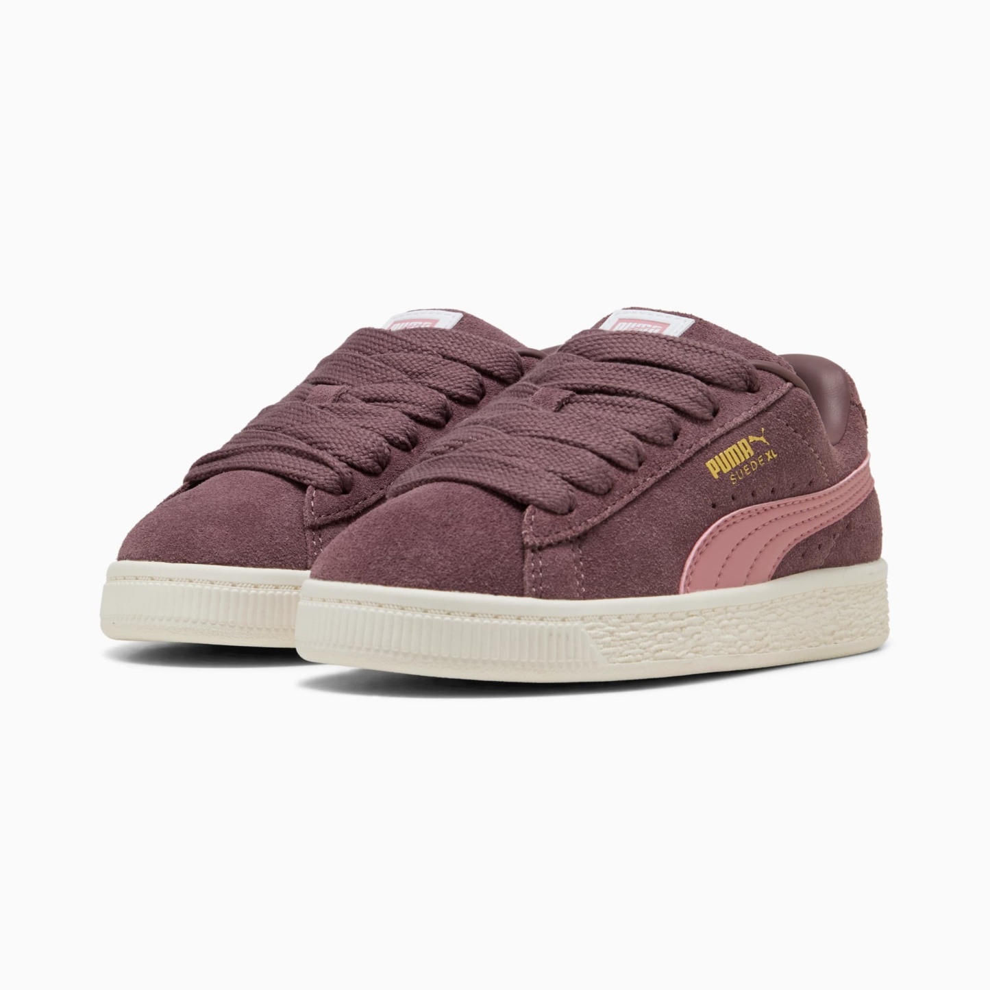 Suede XL Kids' Sneakers – Rich Cocoa-Dusky Rosewood