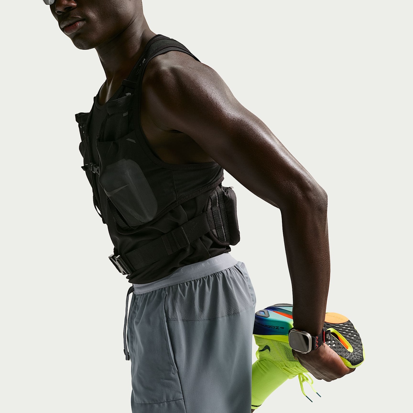 Nike Stride Men's Dri-FIT 18cm (approx.) 2-in-1 Running Shorts – Smoke Grey