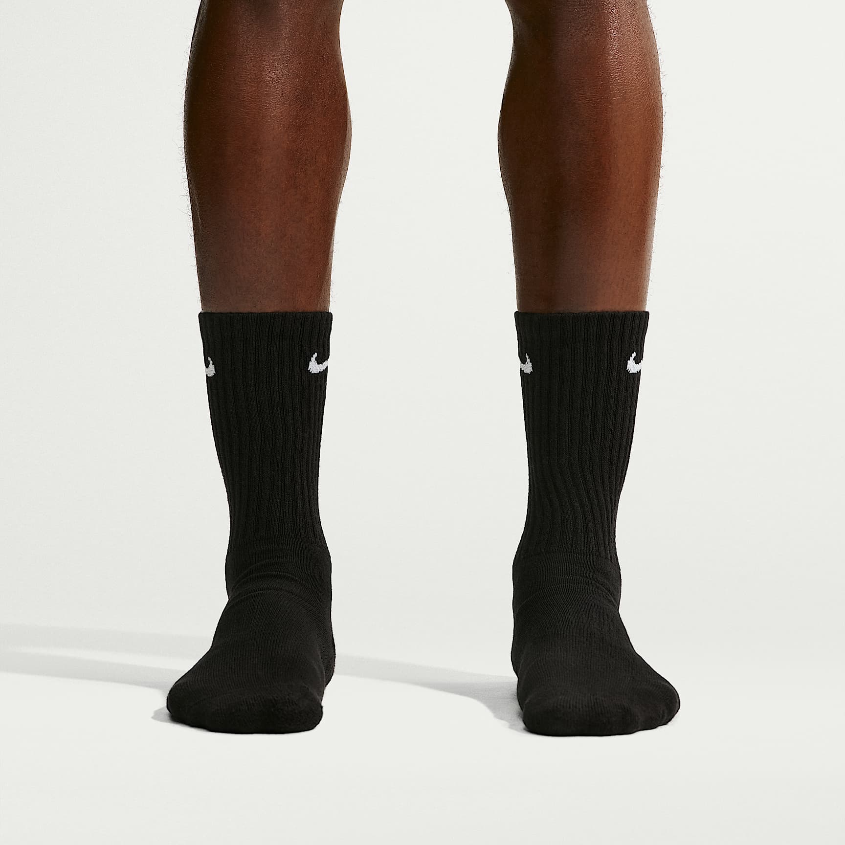 Nike Everyday Cushioned Training Crew Socks (6 Pairs) – Black/White