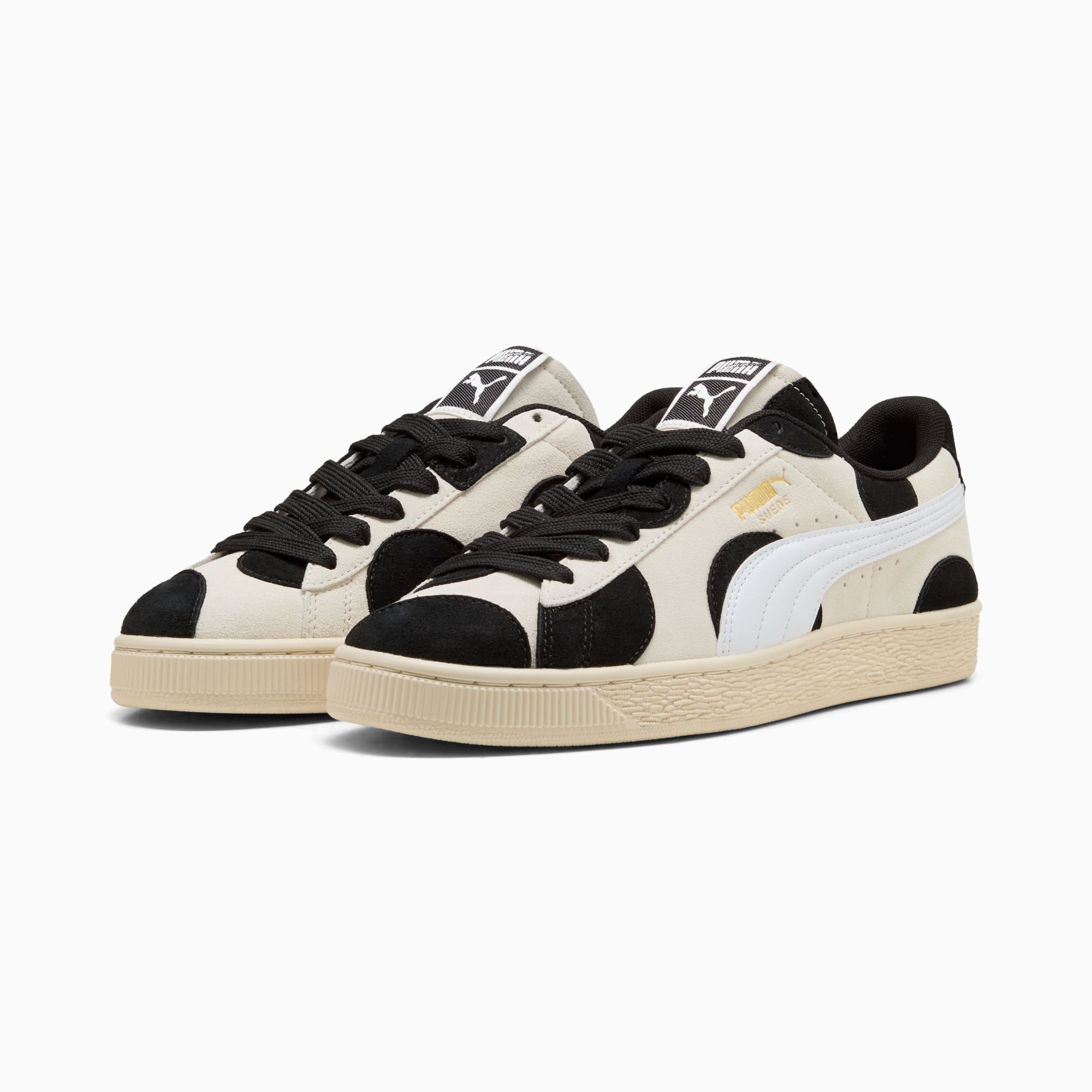 Suede Printed Sneakers Unisex – Alpine Snow-PUMA Black