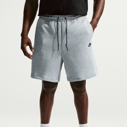 Nike Tech Men's Fleece Shorts – Dark Grey Heather/Black