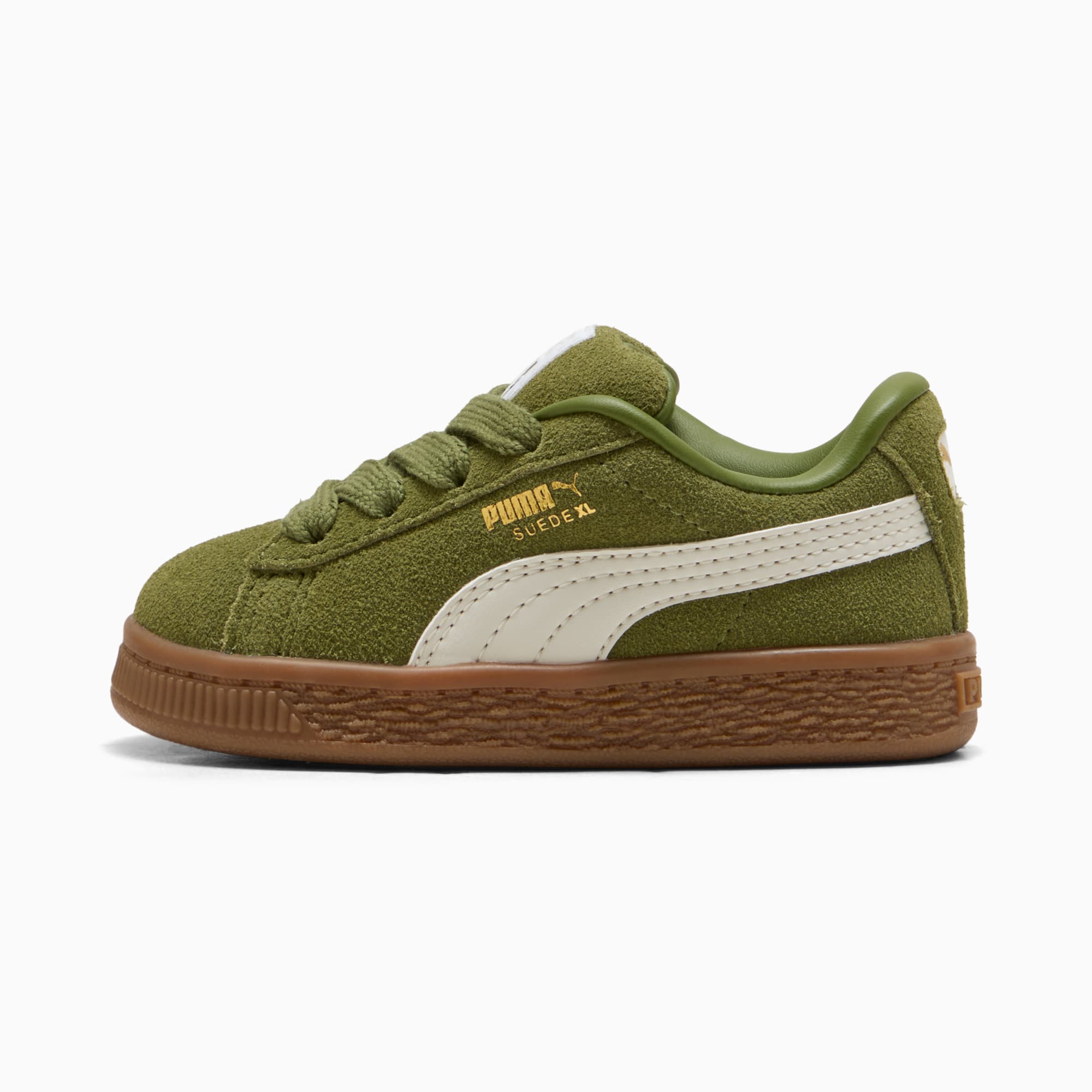 Suede XL Toddlers' Sneakers – Olive Green-Vapor Gray