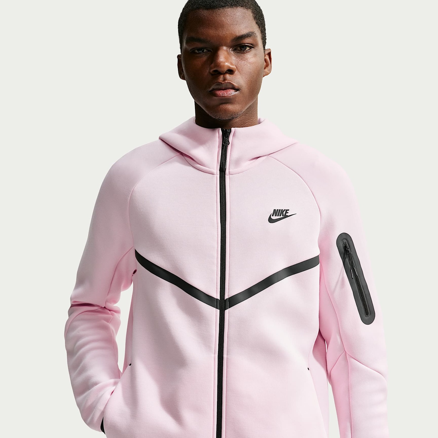 Nike Tech Men's Fleece Windrunner Full-Zip Jacket – Pink Foam/Hyper Pink