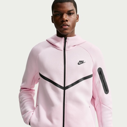 Nike Tech Men's Fleece Windrunner Full-Zip Jacket – Pink Foam/Hyper Pink