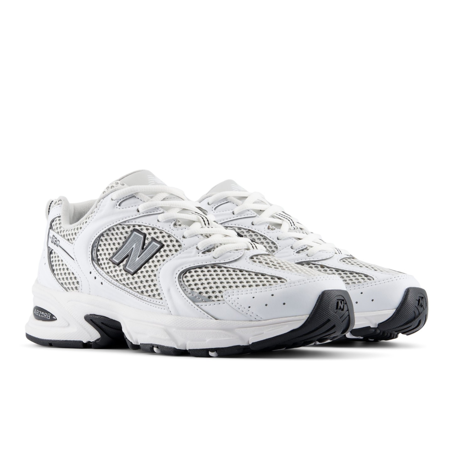 530 – WHITE with SILVER METALLIC and BLACK