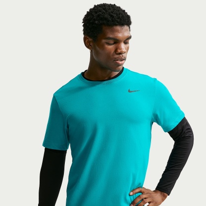 Nike Dri-FIT Men's Fitness T-Shirt – Energy/Black