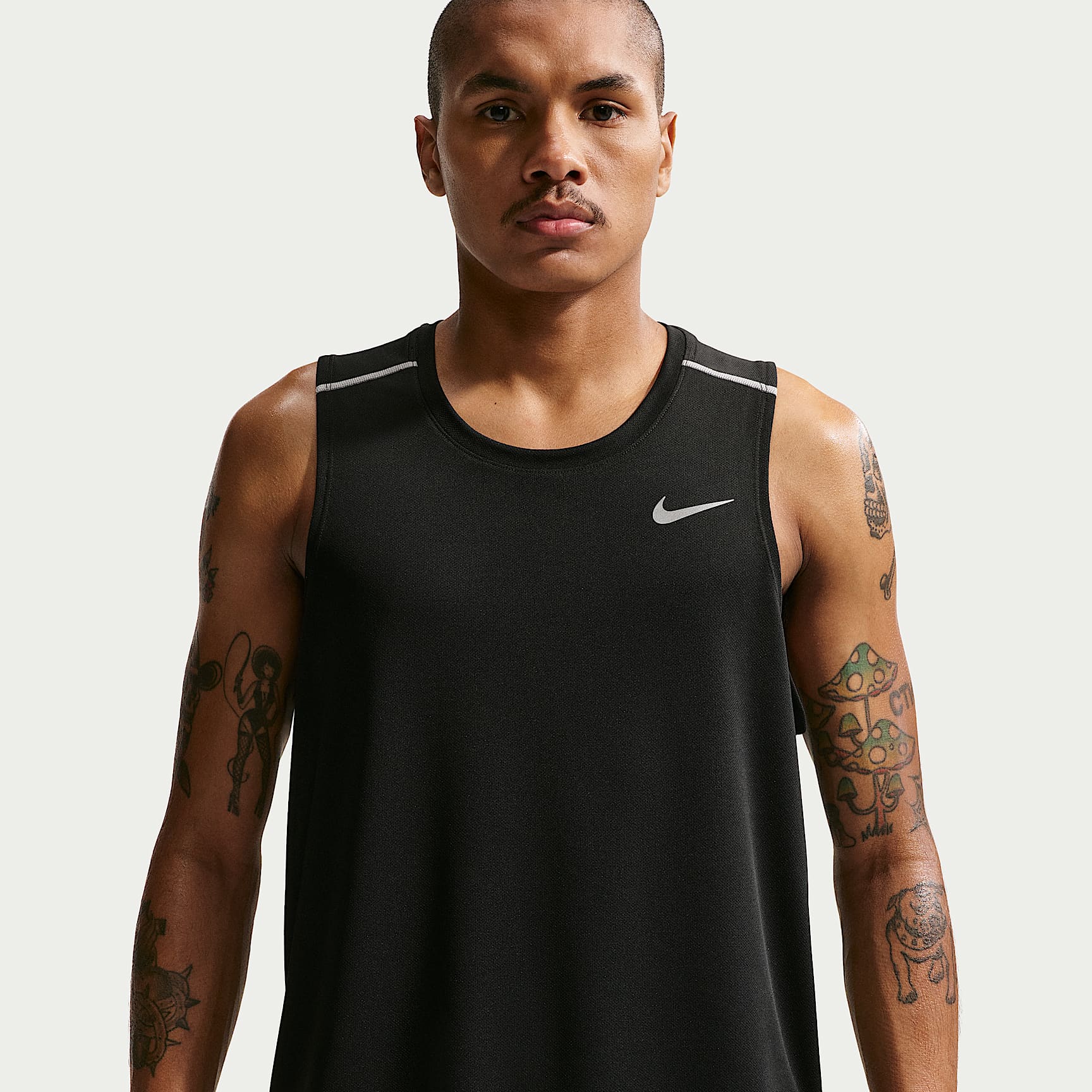 Nike Miler Men's Dri-FIT Running Tank Top – Black