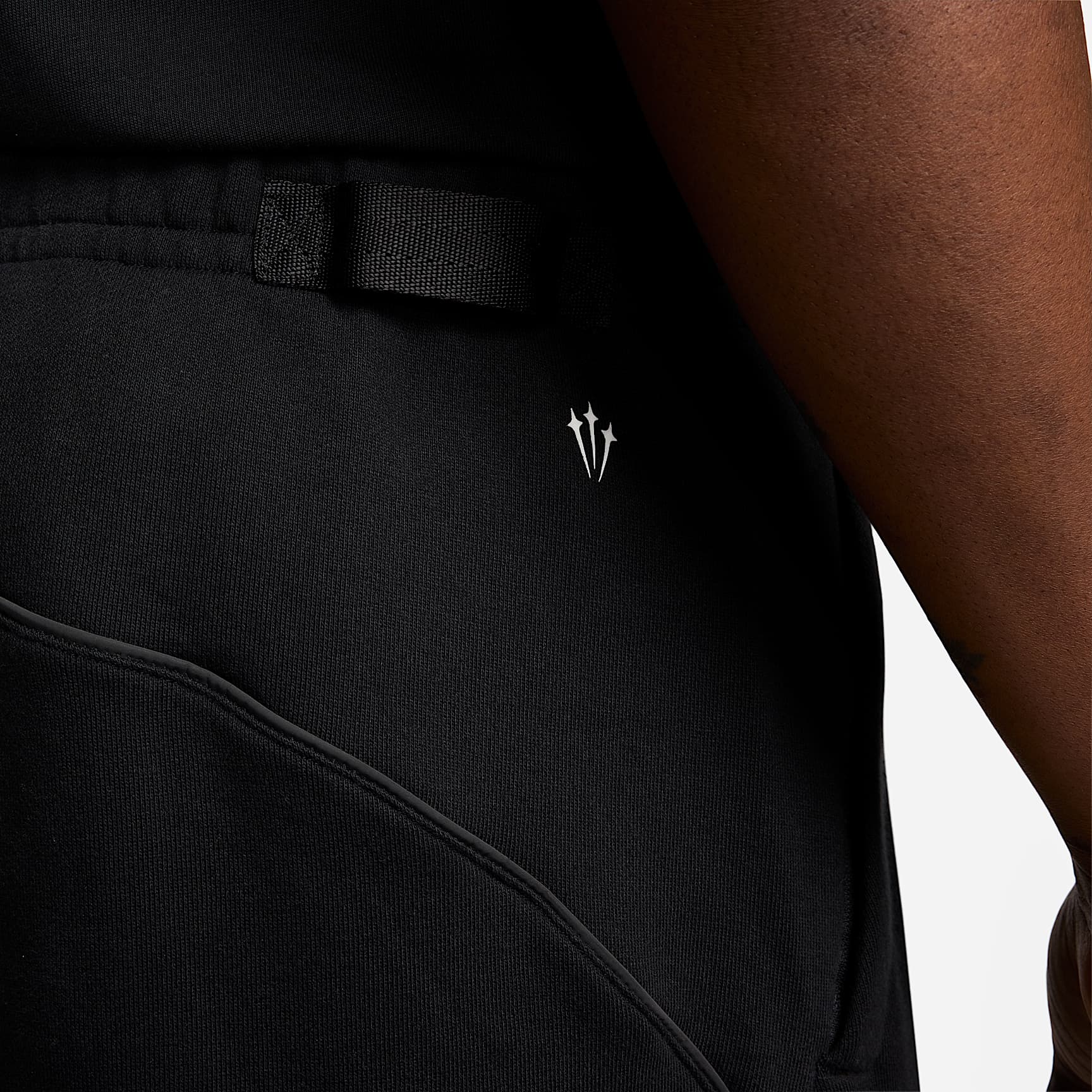 NOCTA NOCTA Fleece CS Open-Hem Tracksuit Bottoms – Black/Black/White