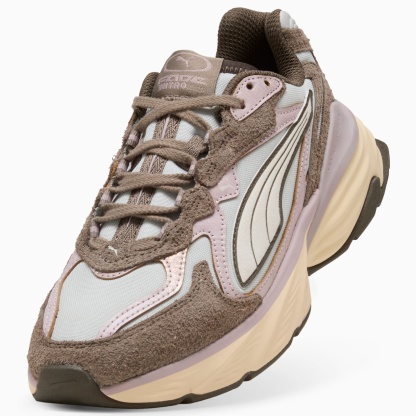 Fade LS Brushed Luxe Sneakers Women – Glacial Gray-Powder Pink