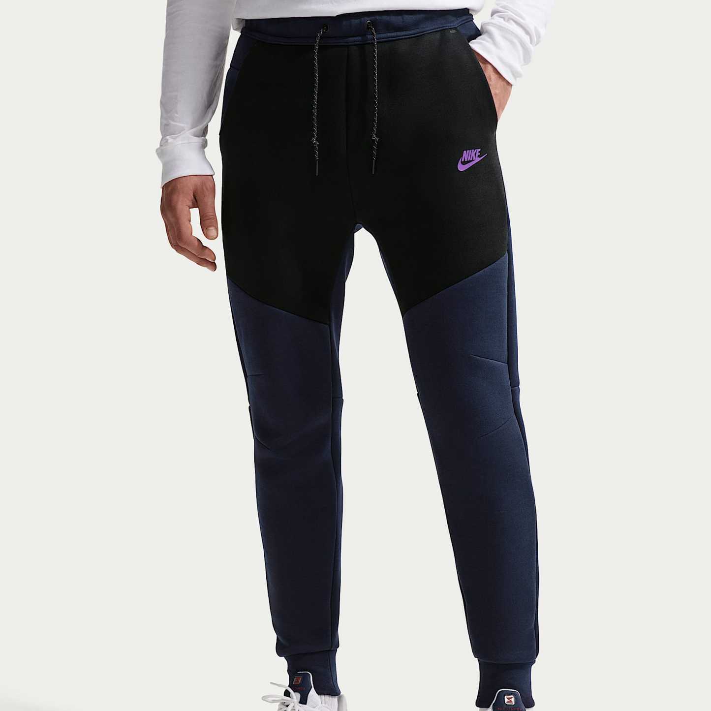 Nike Tech Men's Fleece Joggers – Obsidian/Black/Bright Violet