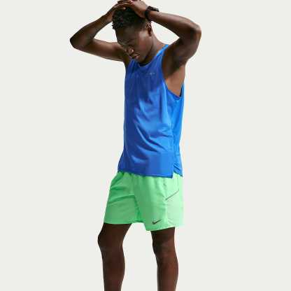 Nike Miler Men's Dri-FIT 18cm (approx.) Brief-Lined Running Shorts – Illusion Green/Cucumber Calm