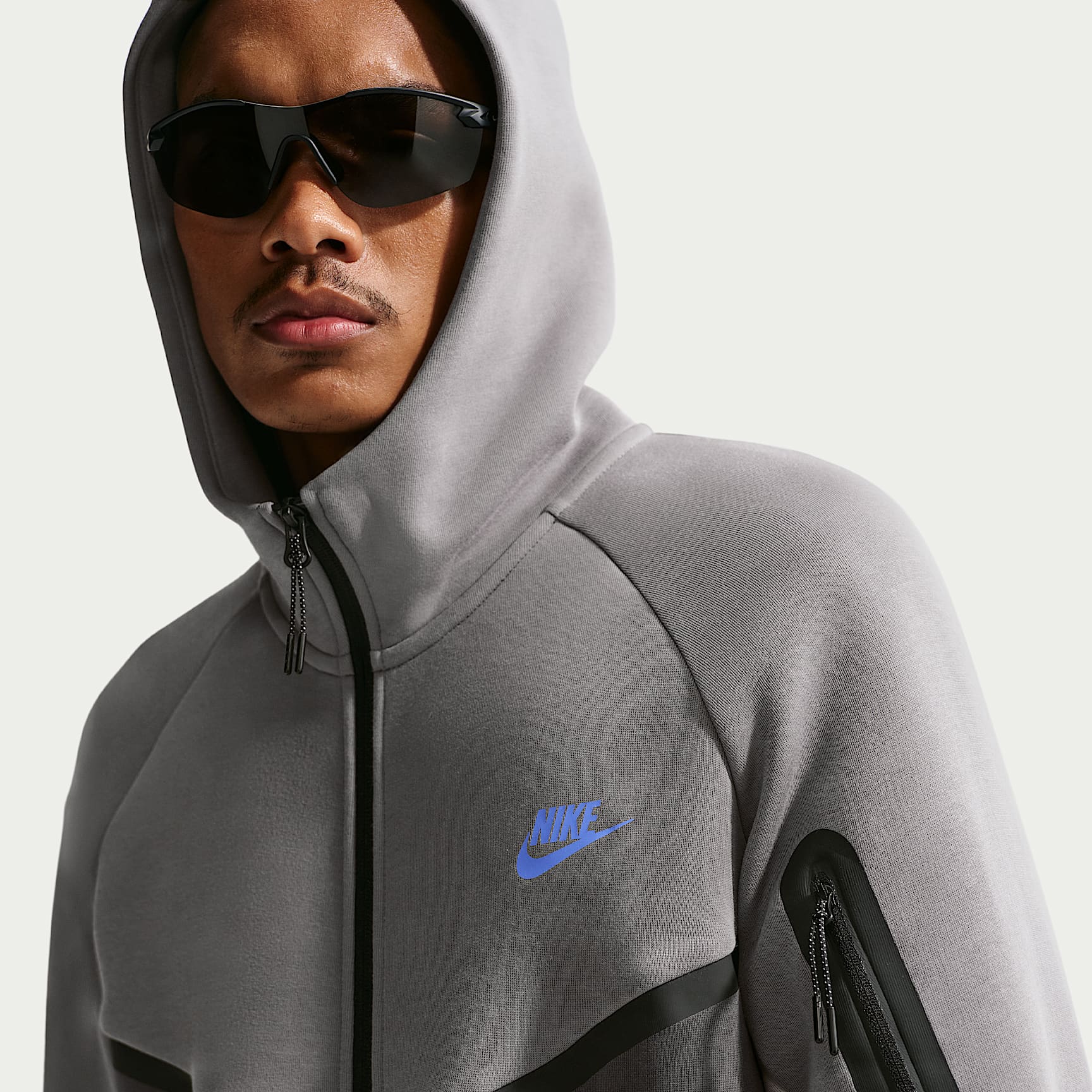 Nike Tech Men's Fleece Windrunner Full-Zip Jacket – Pencil Point/Medium Ash/College Grey/Sapphire