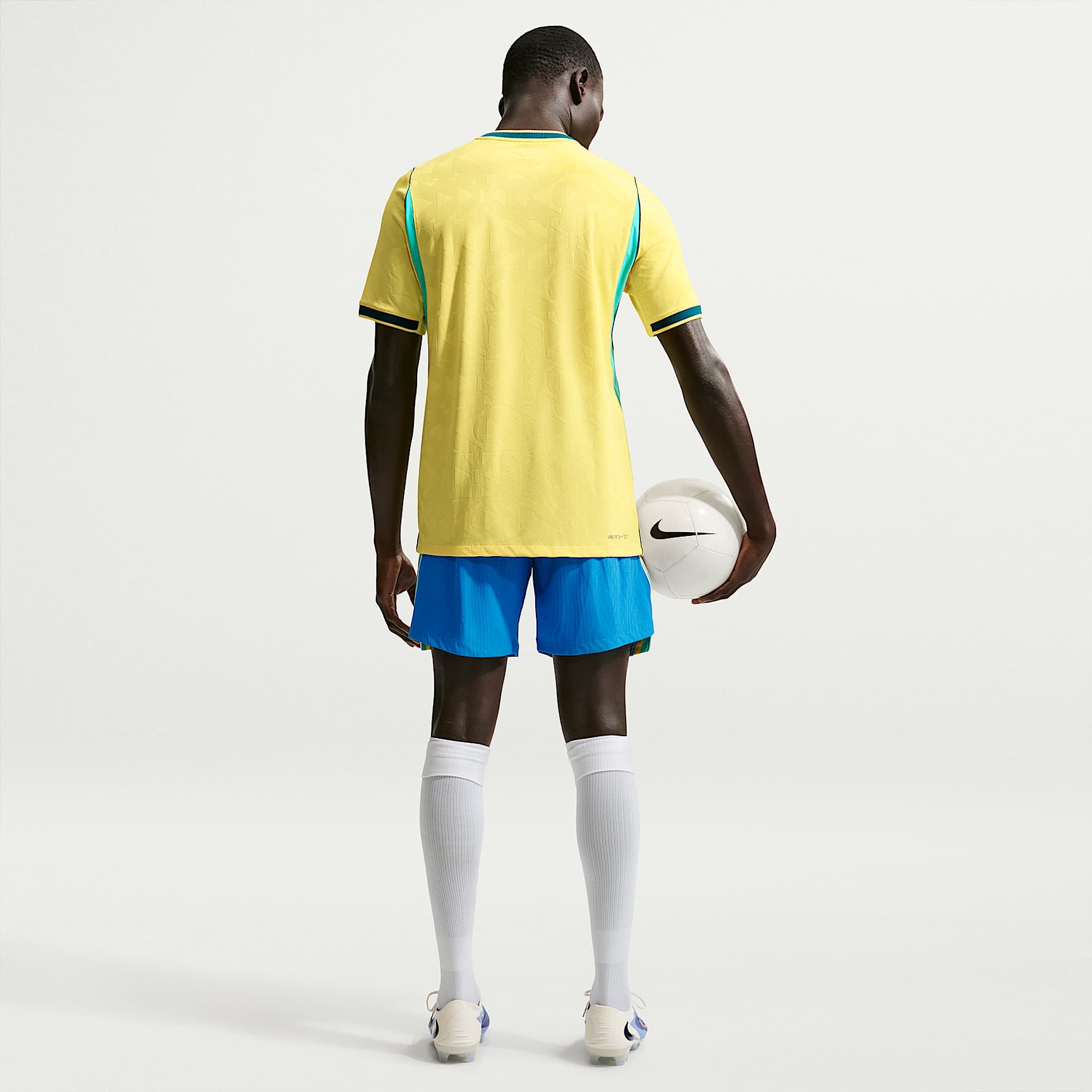 Brazil National Team 2026 Match Home Men's Nike Aero-FIT Football Shirt – Canary/Light Menta/Geode Teal