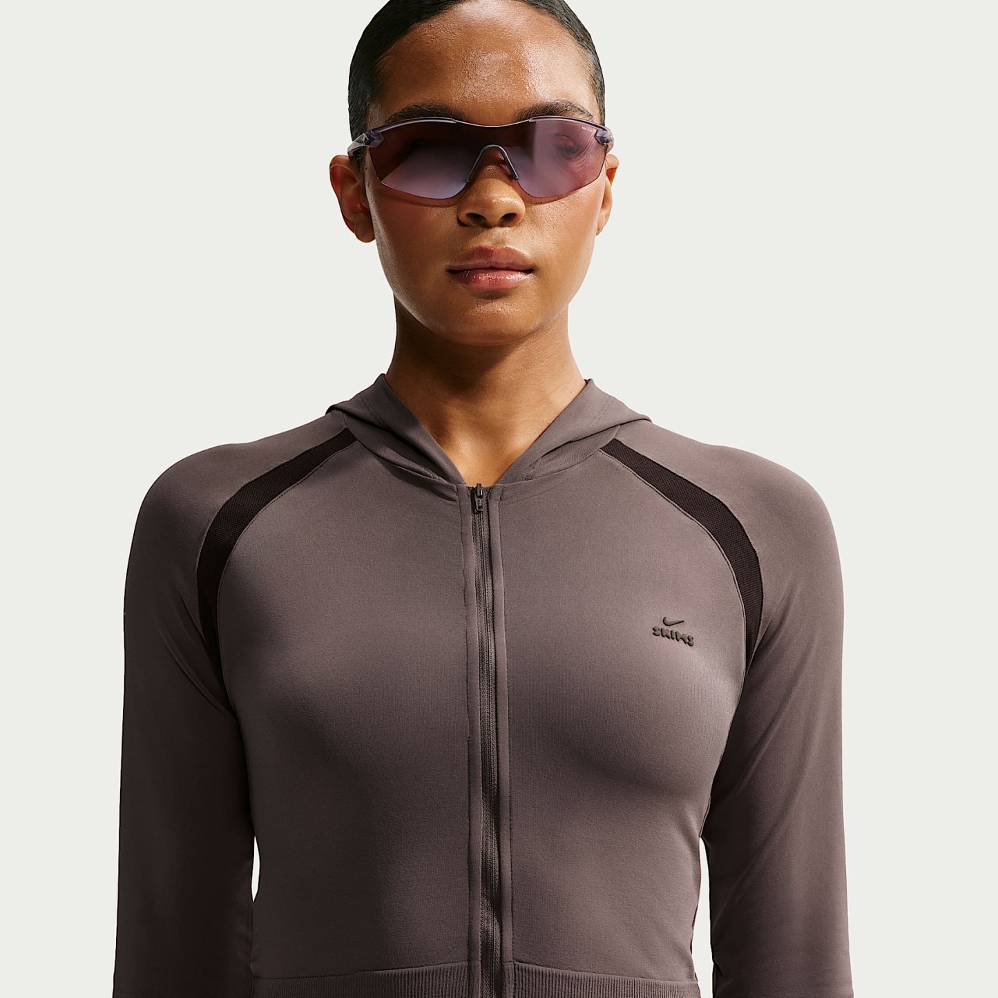 NikeSKIMS Stretch Knit Women's Full-Zip Baby Hoodie – NSKM Resin/NSKM Phoenix/NSKM Resin
