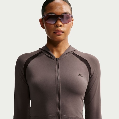 NikeSKIMS Stretch Knit Women's Full-Zip Baby Hoodie – NSKM Resin/NSKM Phoenix/NSKM Resin