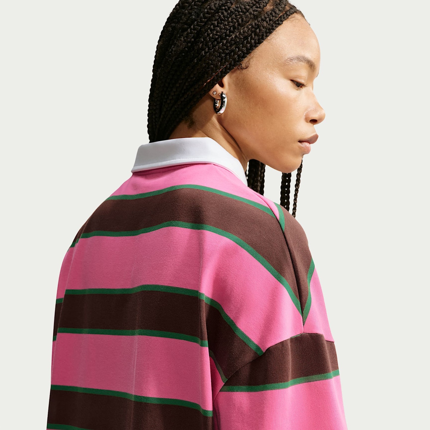 Nike Sportswear Women's Polo – Pinksicle/Pine Green/Cacao Wow