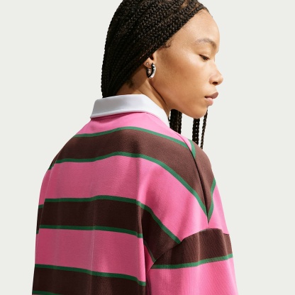 Nike Sportswear Women's Polo – Pinksicle/Pine Green/Cacao Wow