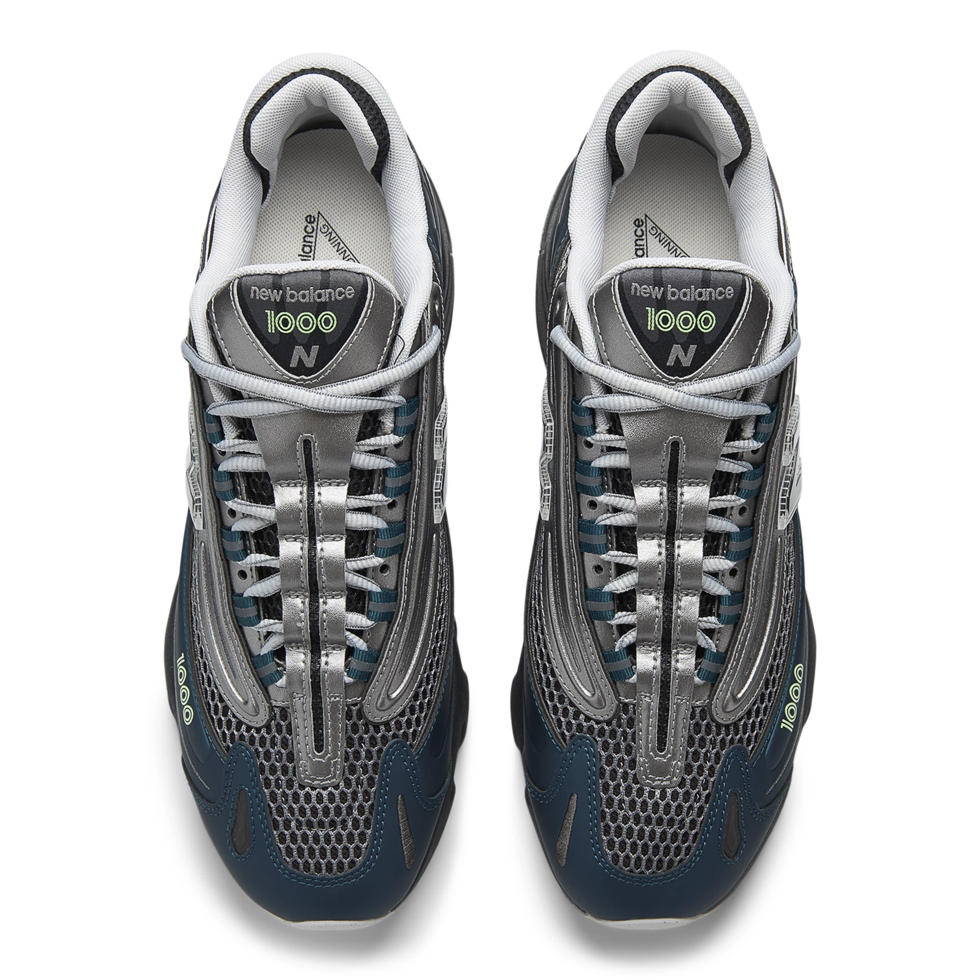 1000 – Deep Ocean with Dark Silver Metallic and Mint Flash