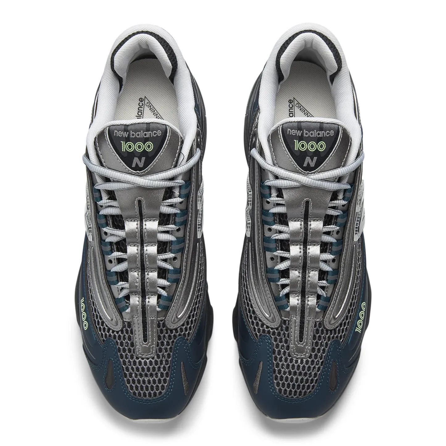 1000 – Deep Ocean with Dark Silver Metallic and Mint Flash