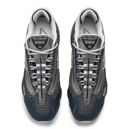 1000 – Deep Ocean with Dark Silver Metallic and Mint Flash
