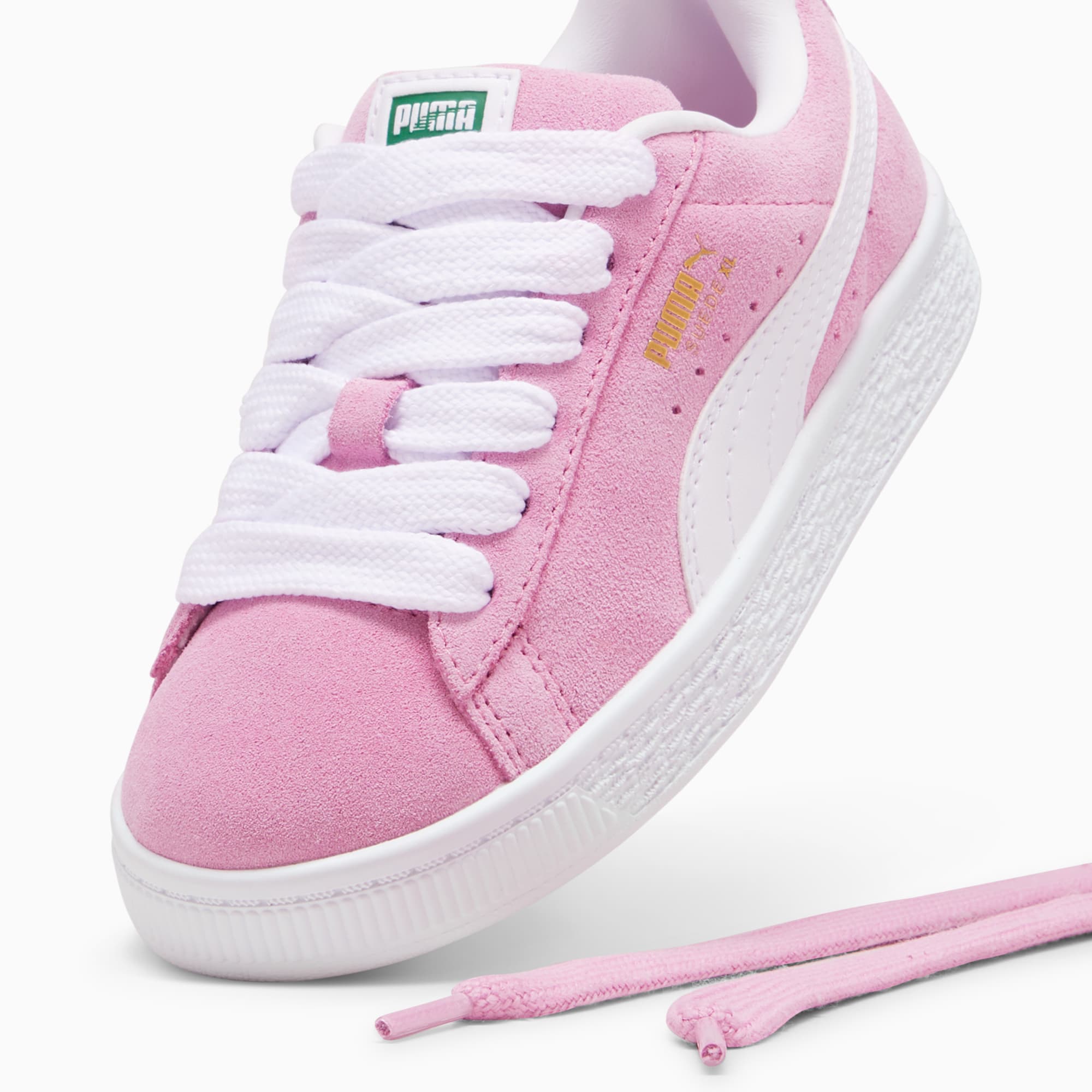 Suede XL Kids' Sneakers – Mauved Out-PUMA White