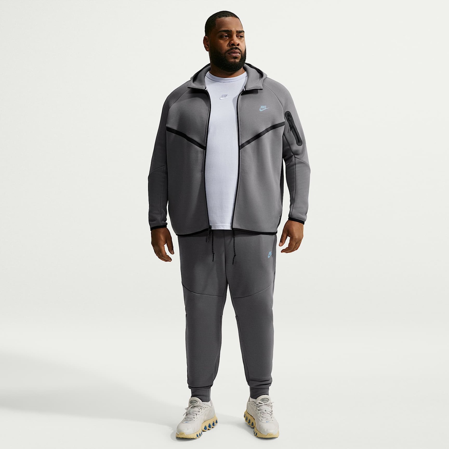 Nike Tech Men's Fleece Joggers – Smoke Grey/Football Blue
