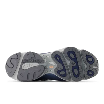 1000 – Vintage Indigo with Light Silver Metallic and Peach Nectar