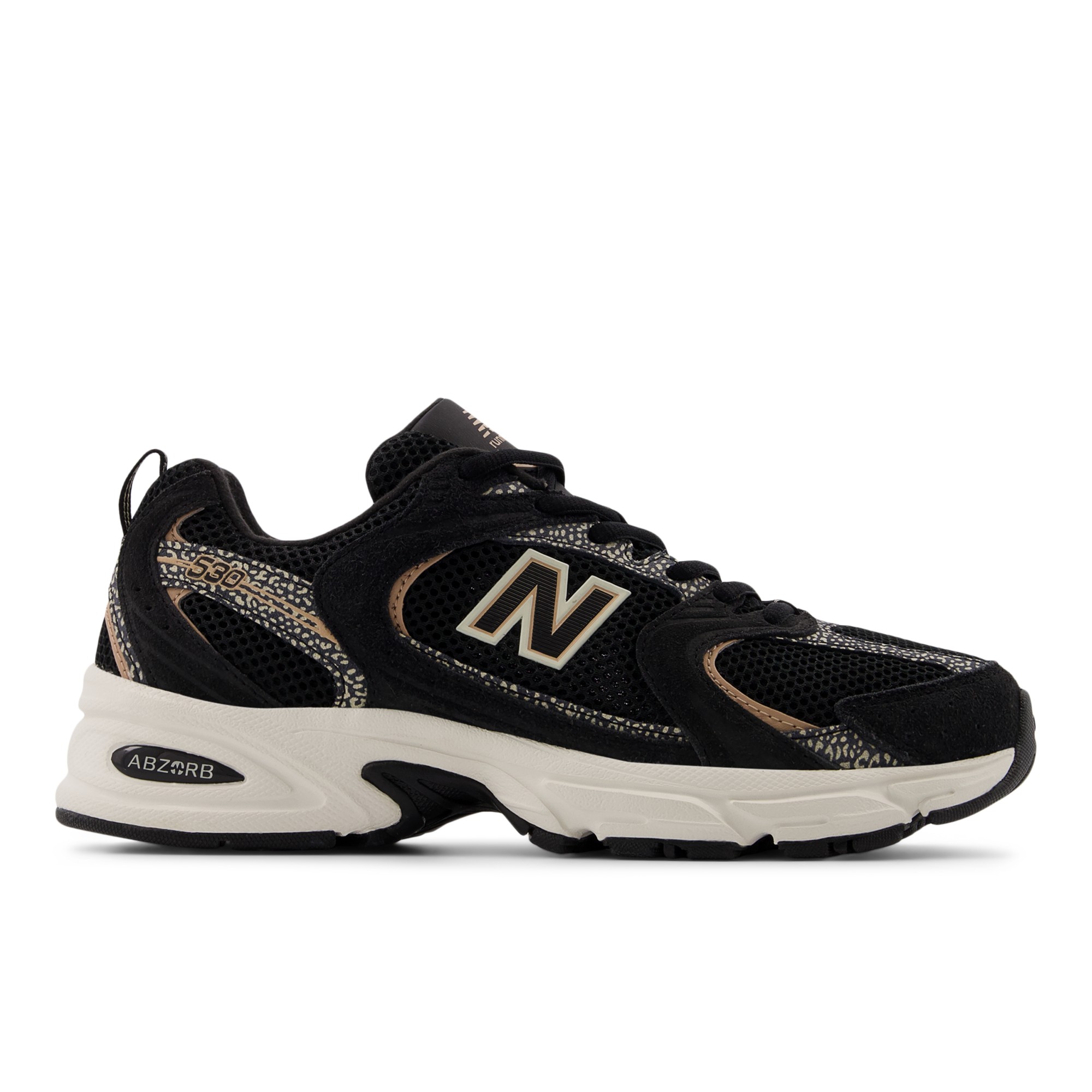 530 – BLACK with FLAT TAUPE