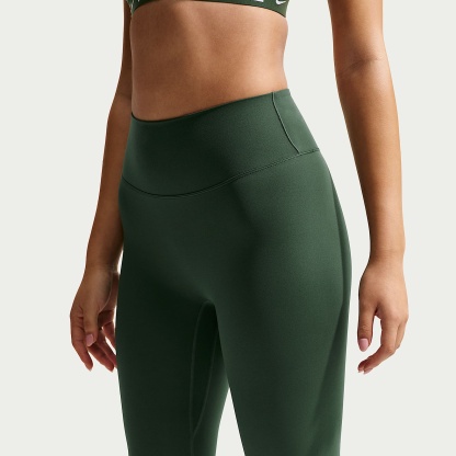 Nike Zenvy Women's High-Waisted Full-Length Leggings with No Front Seam – Fir/White