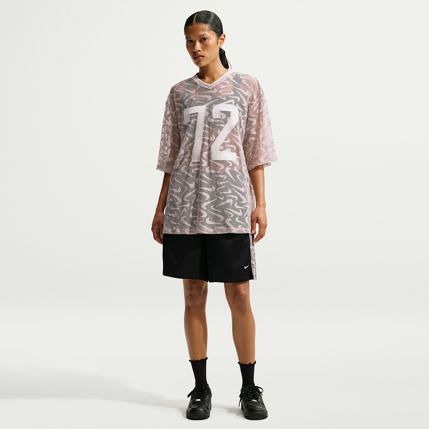 Nike Sportswear Chill Lace Women's Oversized Jersey – Cream II/Light Bone/White
