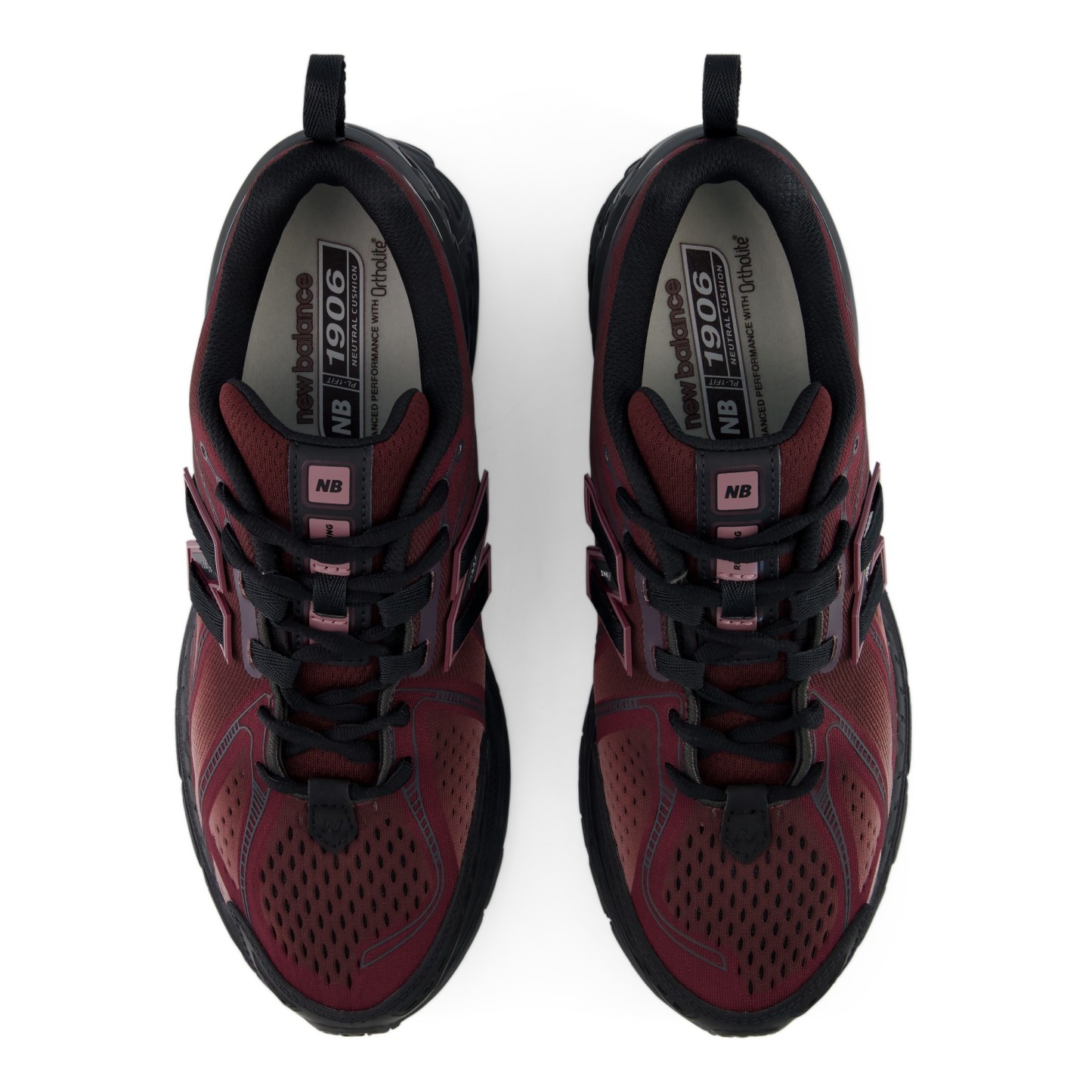 1906E – CHERRY LEATHER with BLACK
