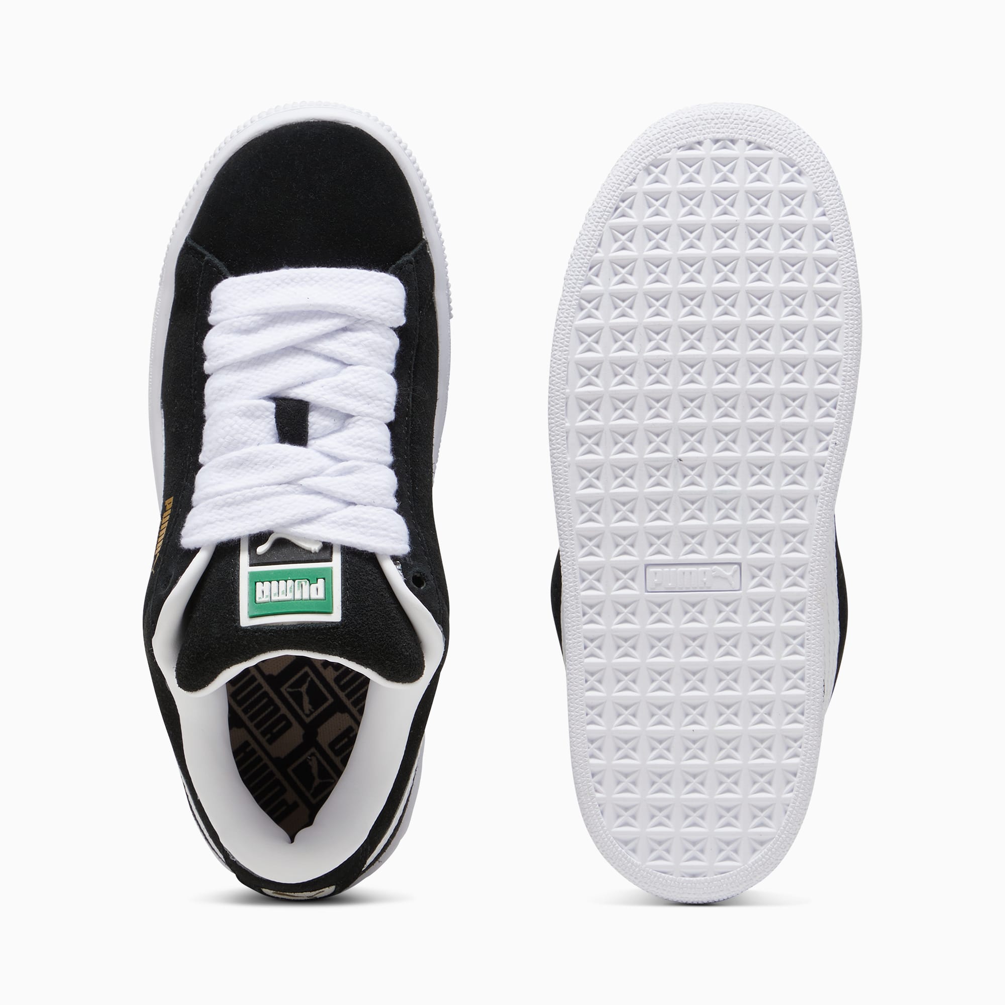 Suede XL Youth Sneakers – PUMA Black-PUMA White