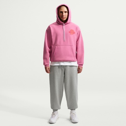 Nike Solo Fleece Men's Cuffed Trousers – Dark Grey Heather/Sail