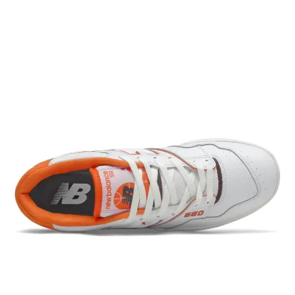 BB550 – White with Varsity Orange