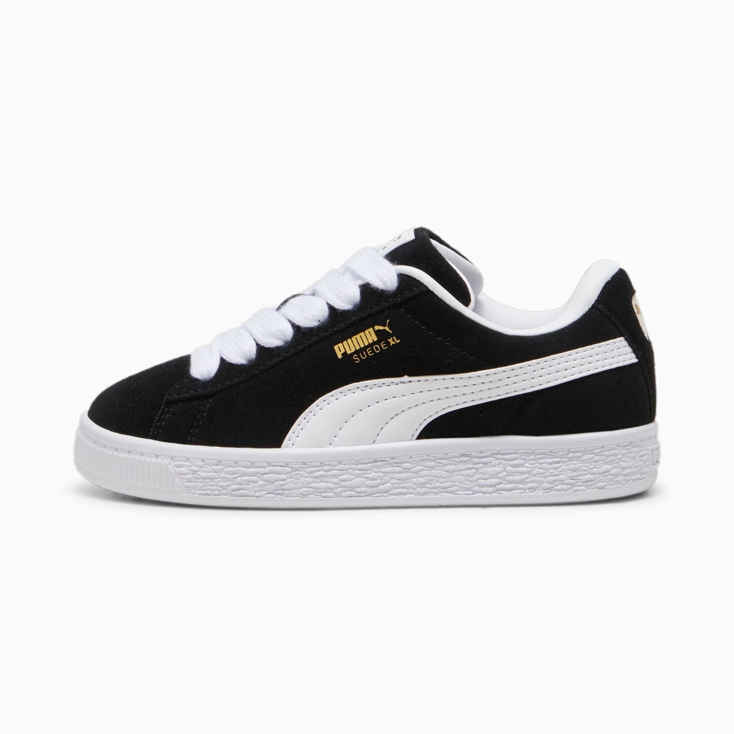 Suede XL Kids' Sneakers – PUMA Black-PUMA White