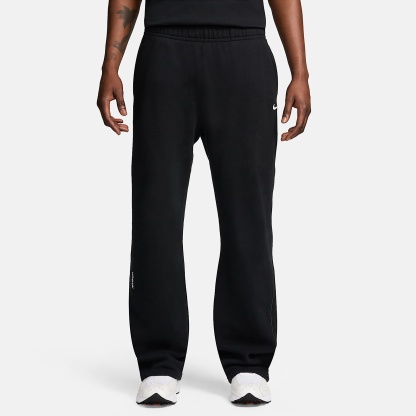 NOCTA NOCTA Fleece CS Open-Hem Tracksuit Bottoms – Black/Black/White