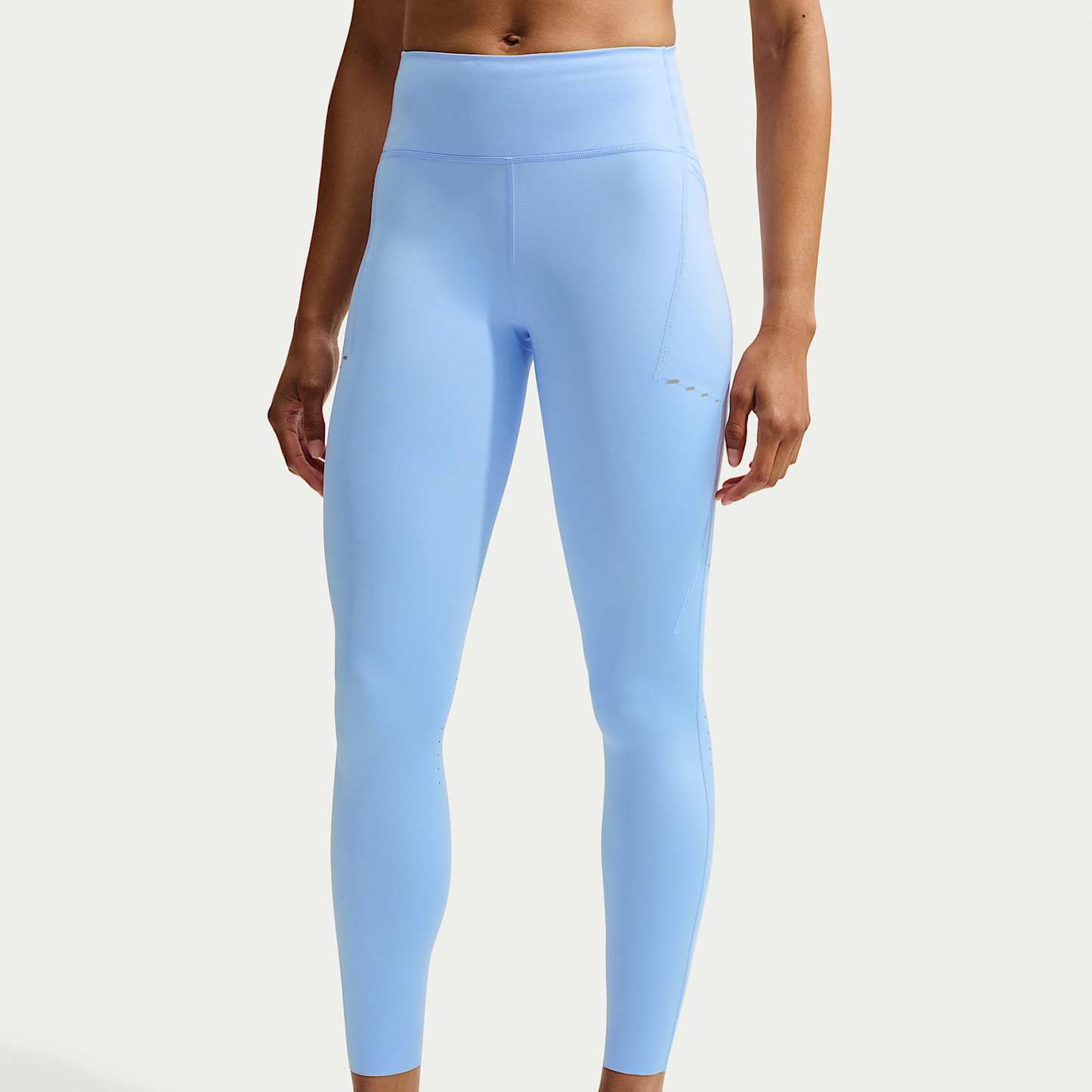 Nike Swift Women's High-Waisted 7/8 Running Leggings with Pockets – Aluminium