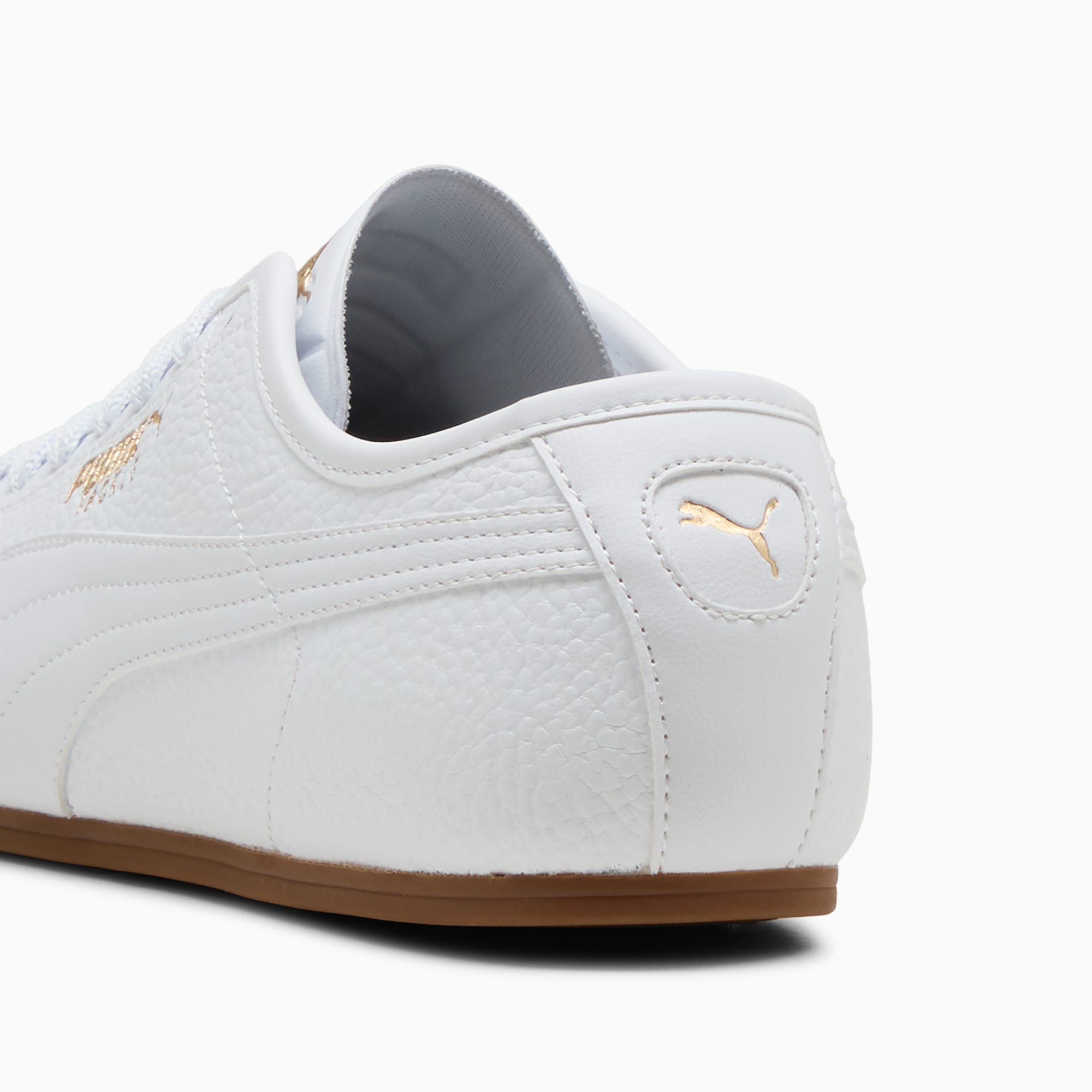 PUMA Tackle L Sneakers Unisex – PUMA White-PUMA Gold-Gum