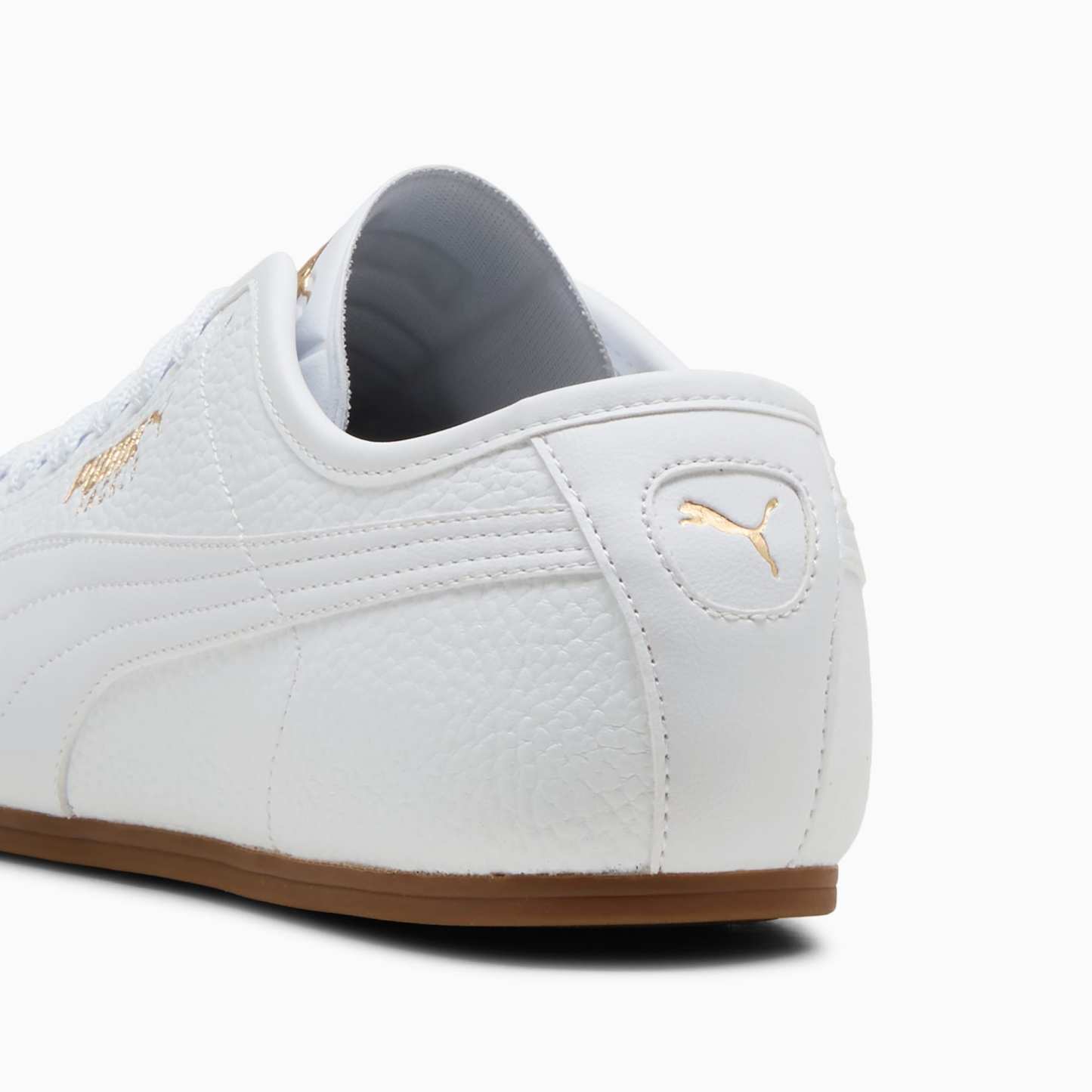 PUMA Tackle L Sneakers Unisex – PUMA White-PUMA Gold-Gum